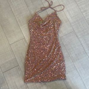 Windsor Pink Bodycon Sequin Dress